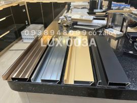 Thanh nhôm tay nắm âm liền khối Ocean Luxury mã Lux 003A nhôm tràn viền