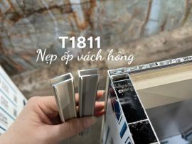 CÂY NẸP NHÔM MÃ LUX-T1811 ỐP VÁCH HÔNG