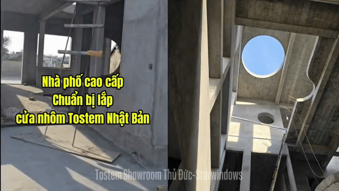 Nhà Phố Cao Cấp Chuẩn Bị Lắp Cửa Nhôm TOSTEM Nhật Bản – Đội Ngũ Showroom Tostem Thủ Đức-Starwindows Trực Tiếp Đo Ô Chờ Thực Tế