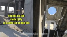 Nhà Phố Cao Cấp Chuẩn Bị Lắp Cửa Nhôm TOSTEM Nhật Bản – Đội Ngũ Showroom Tostem Thủ Đức-Starwindows Trực Tiếp Đo Ô Chờ Thực Tế