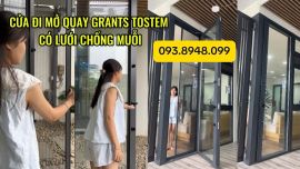 Cửa Đi Mở Quay GRANTS TOSTEM Nhật Bản Tích Hợp Lưới Chống Muỗi Cho Nhà Phố