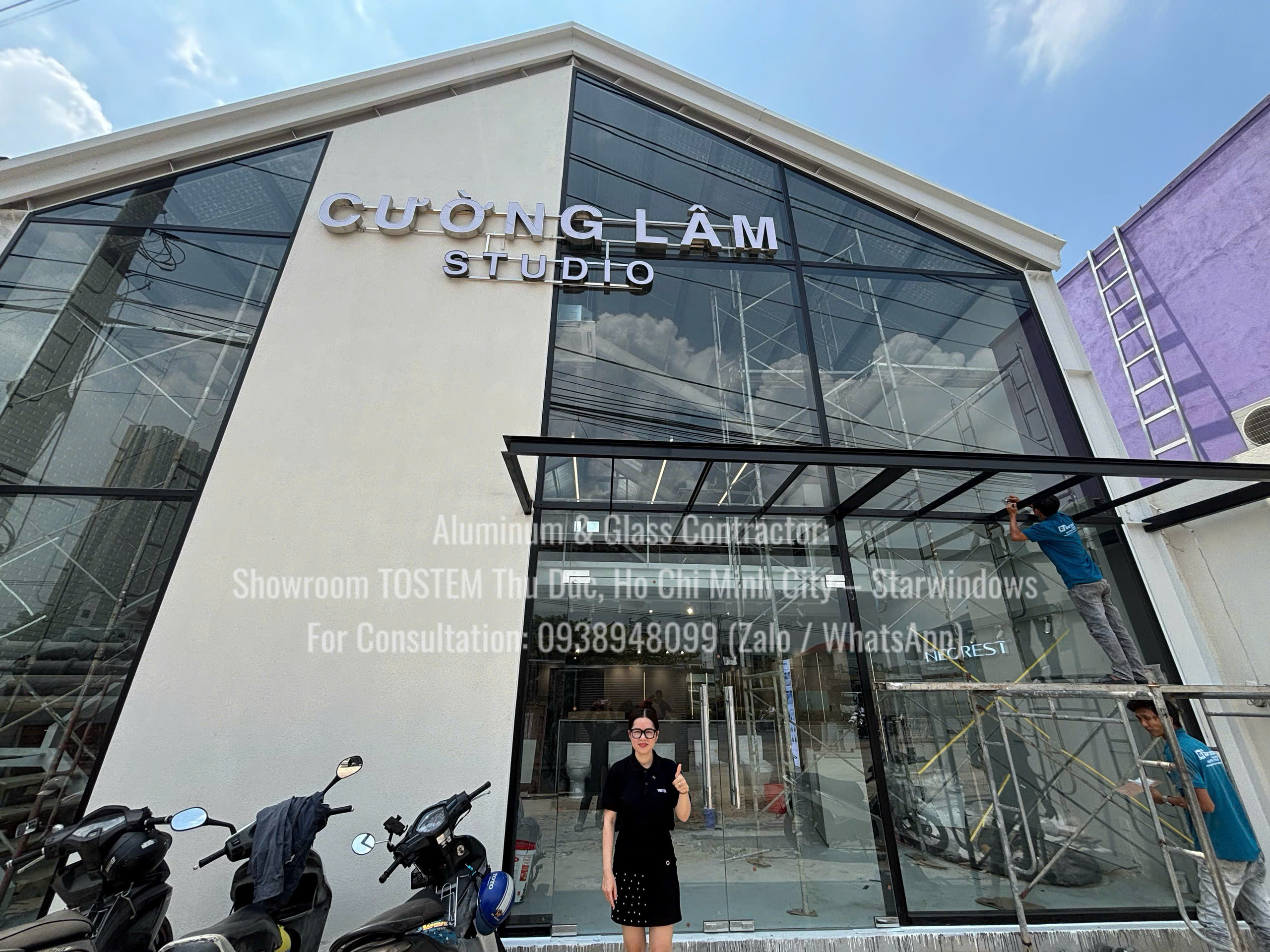 Hệ Mặt Dựng Nhôm EZ TOSTEM Cho Showroom, Nhà Phố, Biệt Thự TP.HCM